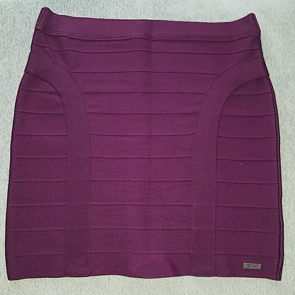 Tight Purple Guess Mini Skirt - Picture 2 of 5